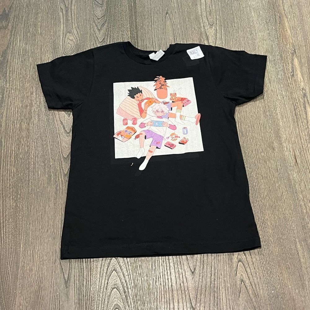 NWT Youth Hunter X Hunter Gon and Killua Short Sleeve T-Shirt Size Medium
